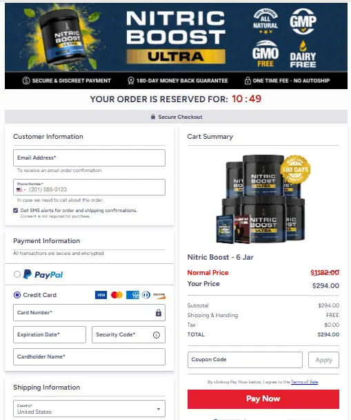 Blue Salt Trick (Nitric Boost Ultra) Checkout